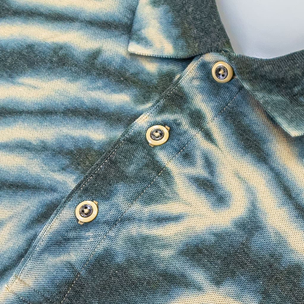 Men's Tie-Dyed Spiral Hippie Camo Golf Polo - Image 3