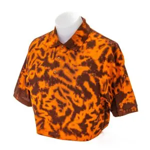 Men's Tie-Dyed Scrunch Flag Hunter Camo Golf Polo