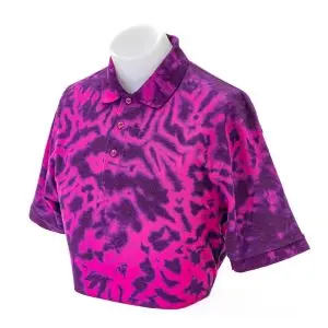 Men's Tie-Dyed Scrunch Purple Haze Golf Polo