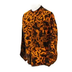 Tie-Dyed Scrunch Flag Hunter Camo Mock Turtleneck