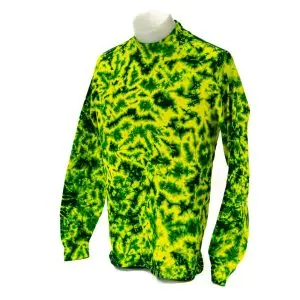 Tie-Dyed Scrunch On the Green Mock Turtleneck