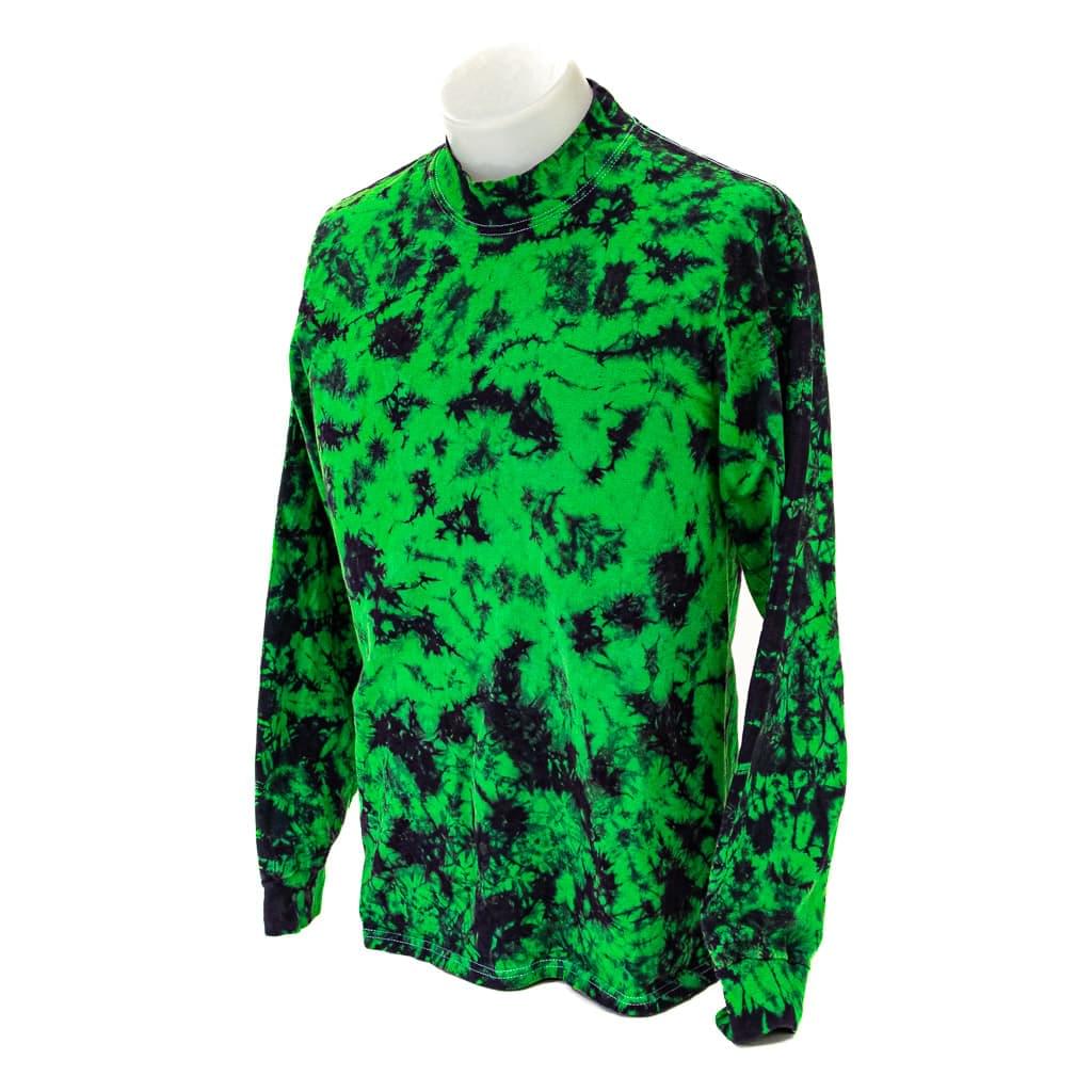 Tie-Dyed Scrunch Purple Kush Mock Turtleneck