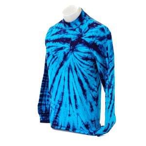Tie-Dyed Spiral Ocean Mock Turtleneck