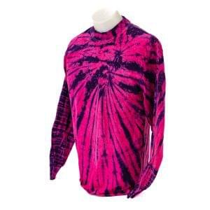 Tie-Dyed Spiral Purple Haze Mock Turtleneck