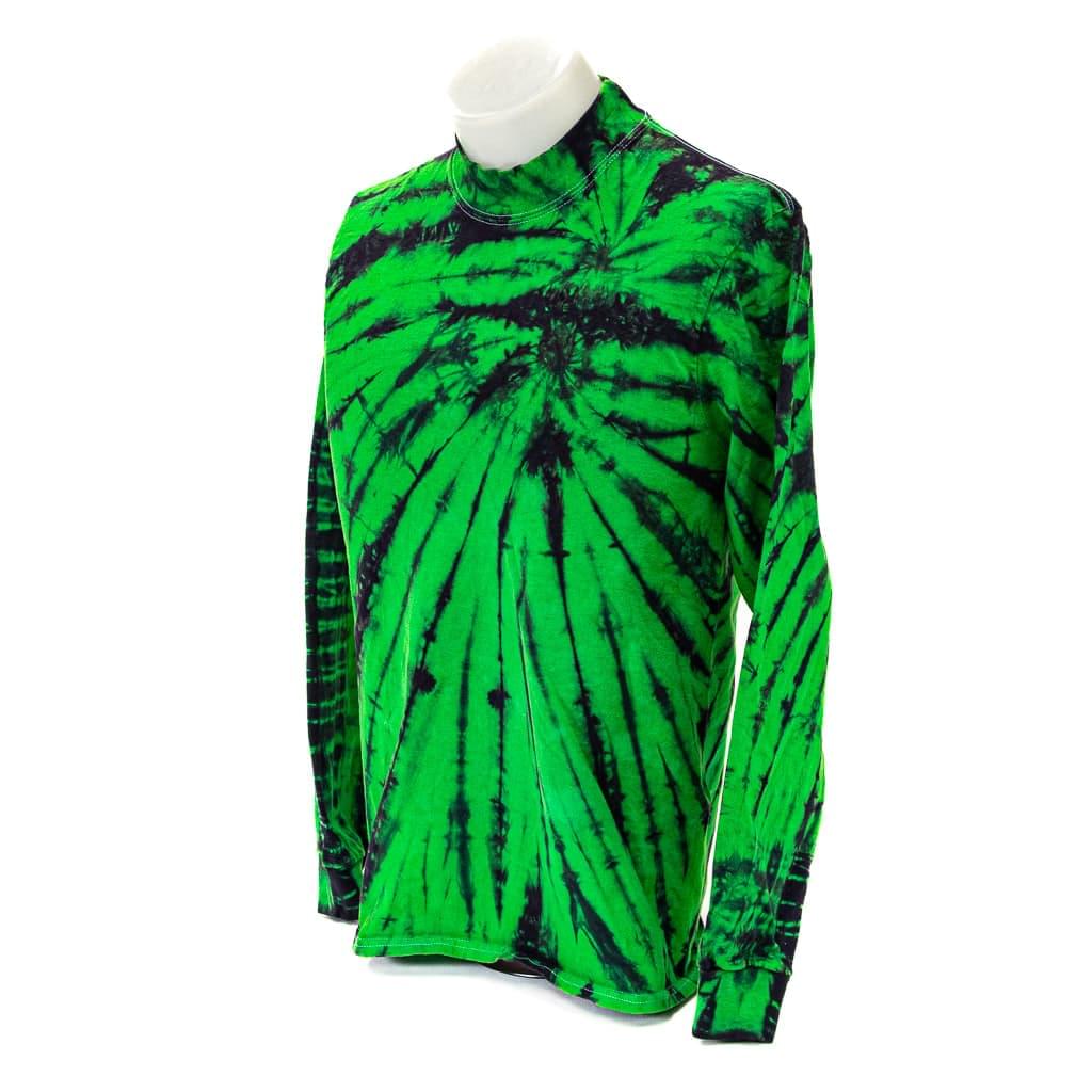 Tie-Dyed Spiral Purple Kush Mock Turtleneck