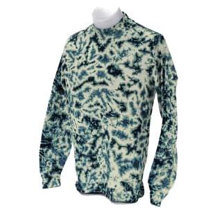 Tie-Dyed Scrunch Hippie Camo Mock Turtleneck