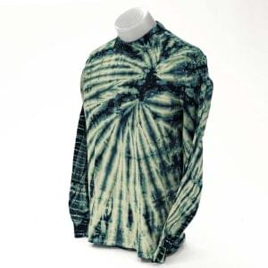 Tie-Dyed Spiral Hippie Camo Mock Turtleneck