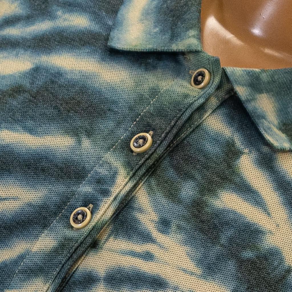 Women's Tie-Dyed Spiral Hippie Camo Golf Polo - Image 3