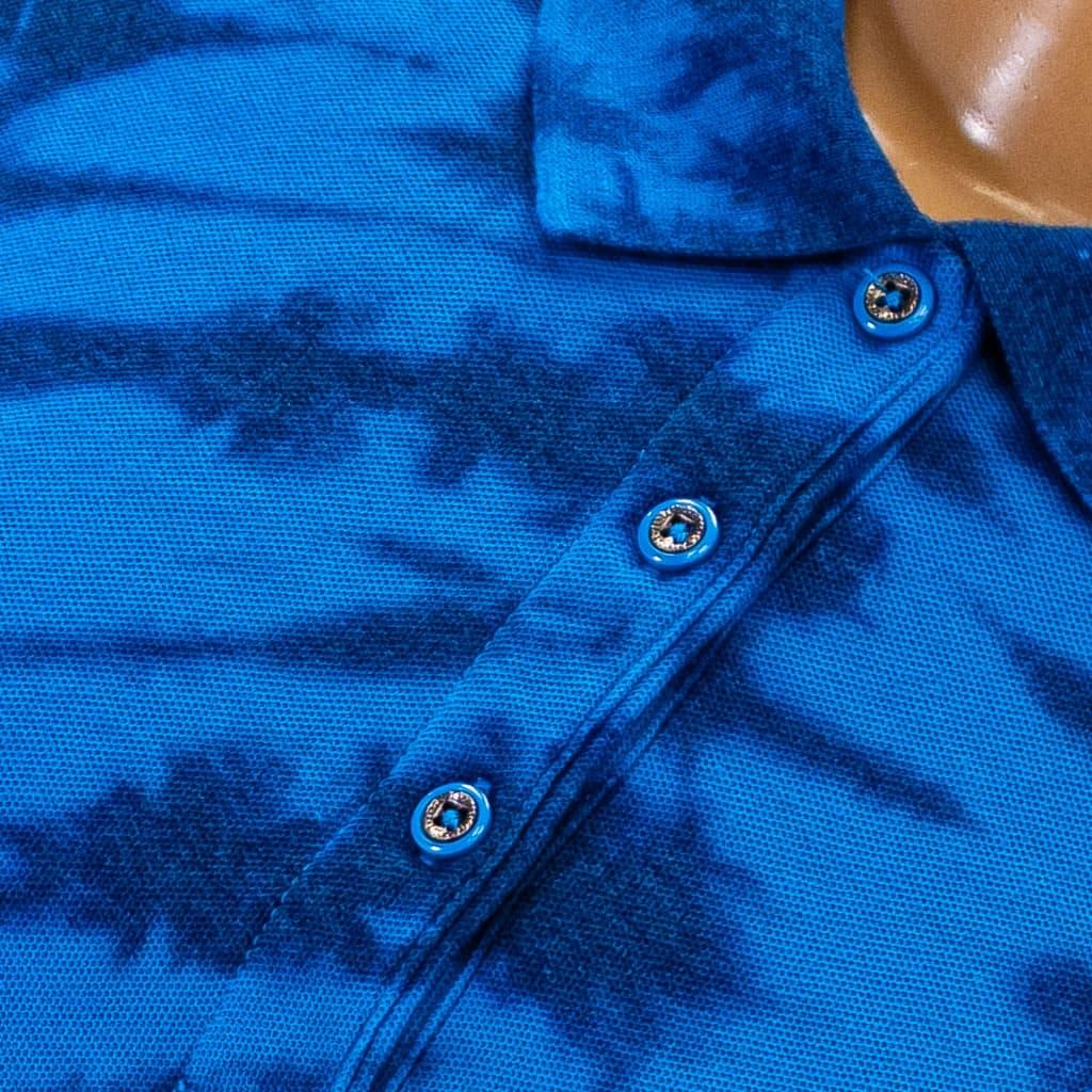 Women's Tie-Dyed Spiral Ocean Golf Polo - Image 3