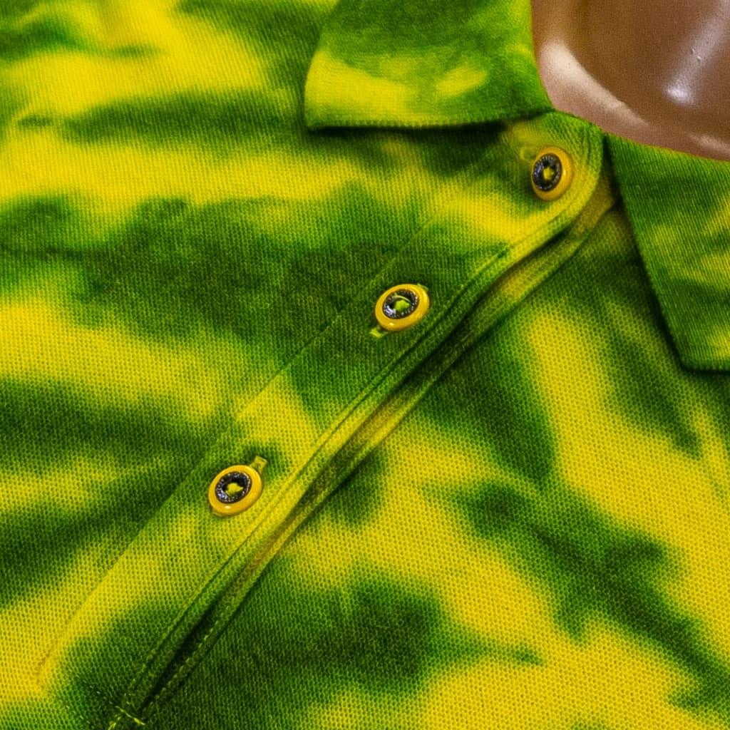 Women's Tie-Dyed Spiral On the Green Golf Polo - Image 3