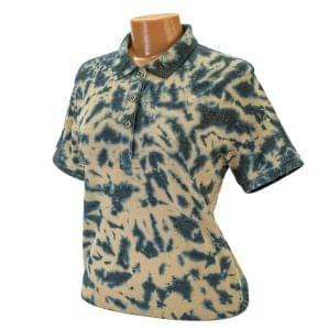 Women's Tie-Dyed Scrunch Hippie Camo Golf Polo