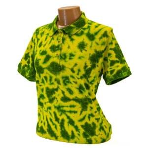 Women's Tie-Dyed Scrunch On the Green Golf Polo