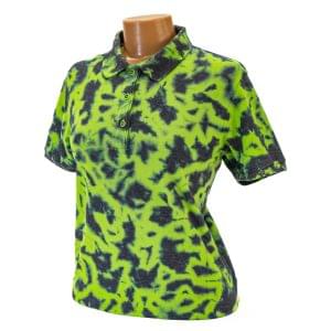 Women's Tie-Dyed Scrunch Purple Kush Golf Polo