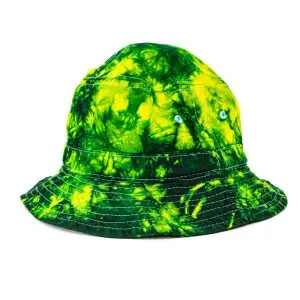 Tie-Dyed On the Green Spiral Bucket Hat