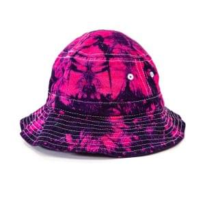 Tie-Dyed Purple Haze Spiral Bucket Hat