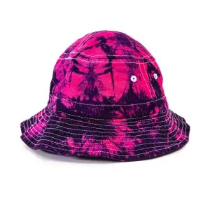 Tie-Dyed Purple Haze Spiral Bucket Hat