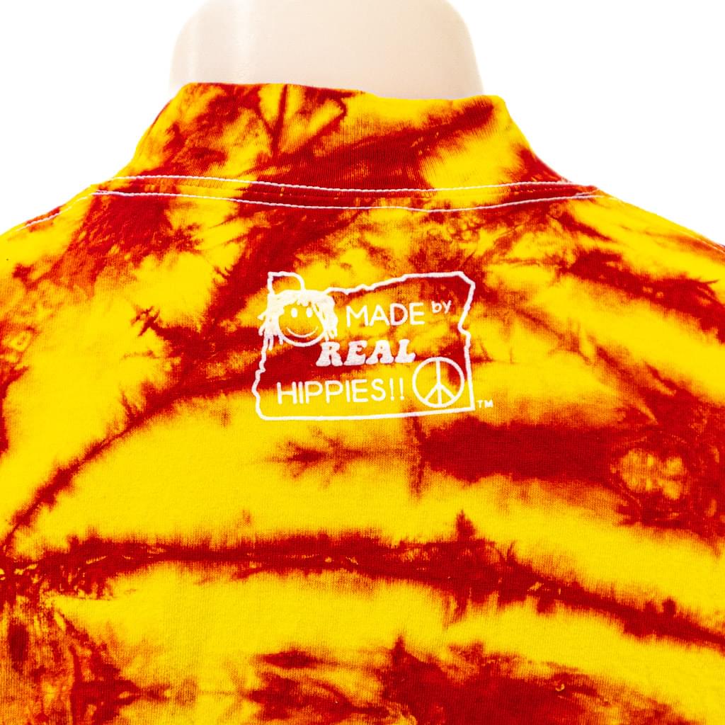 Tie-Dyed Spiral Fire Mock Turtleneck - Image 2