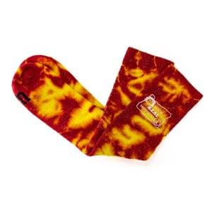 Tie-Dyed Fire Socks