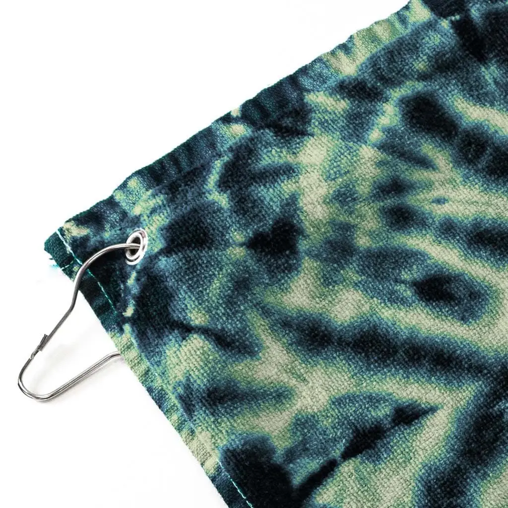 Spiral Tye-Died Hippie Camo Golf Towels - Image 3