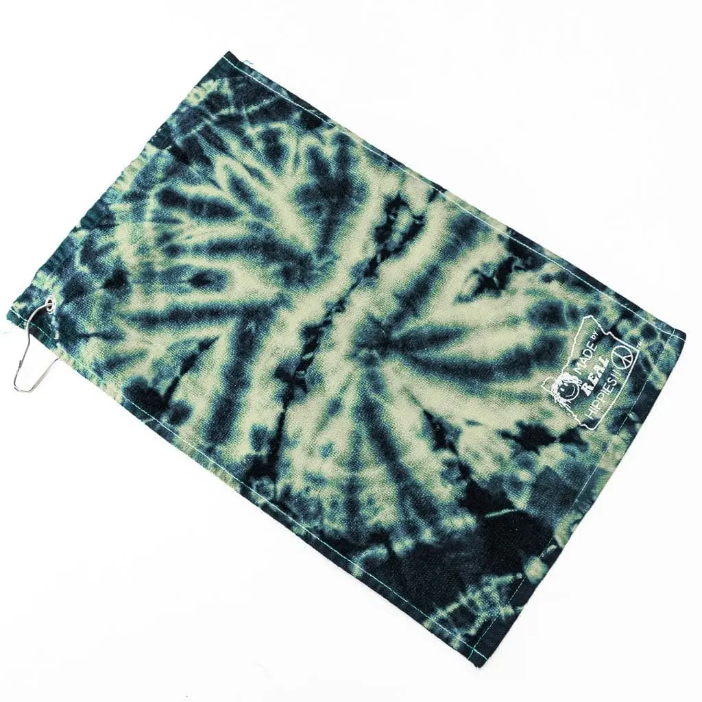 Spiral Tye-Died Hippie Camo Golf Towels