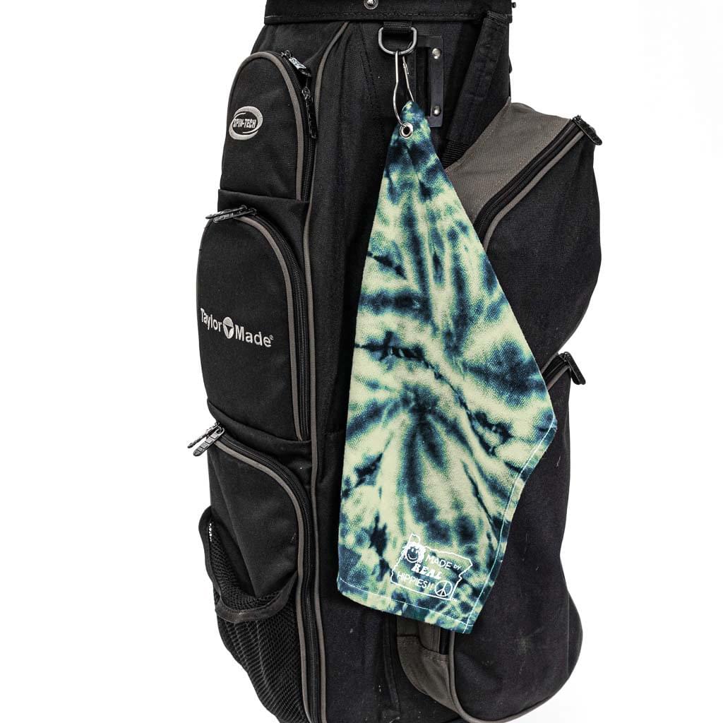 Spiral Tye-Died Hippie Camo Golf Towels - Image 2