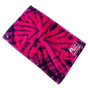 Spiral Tye-Died Purple Haze Golf Towels