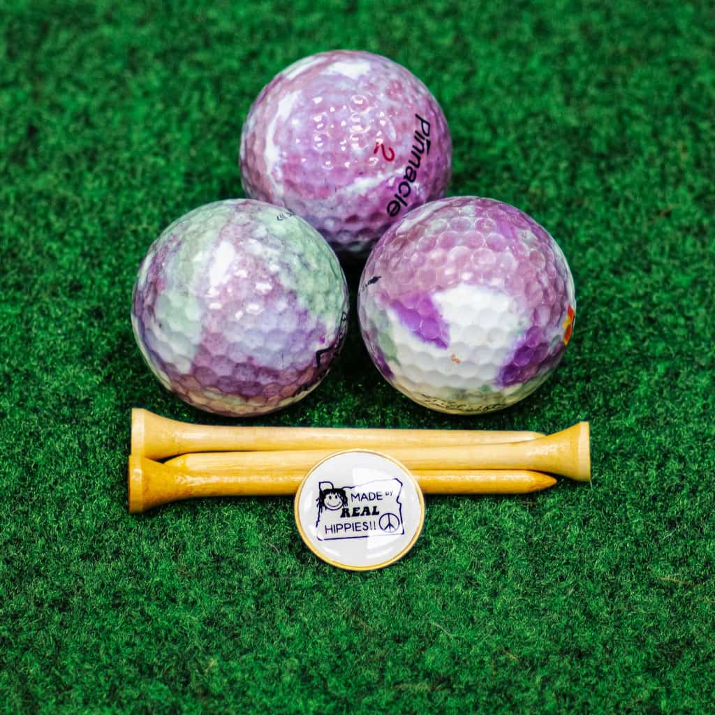 Tie-Dyed Golf Balls - Purple Kush - Image 2